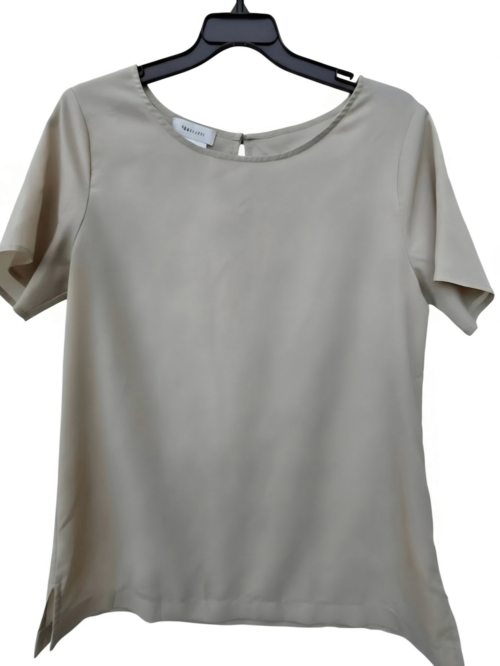 Van Heusen Cream Short Sleeve Round Neck Blouse